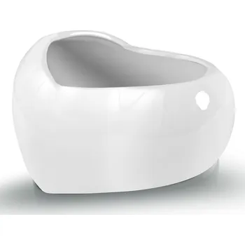 Květináč Květináč keramický bílý 18,5 cm