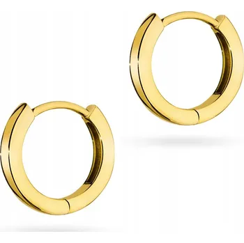 Náušnice STŘÍBRNÉ NÁUŠNICE ryzost 925 12MM STRAŠIDELNÉ KROUŽKY