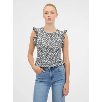 Dámské tričko Černé dámské tričko s krátkým rukávem ORSAY - Dámské Orsay šedá 3278997