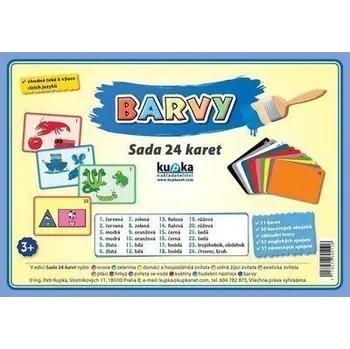 plyšák Barvy - Sada 24 karet