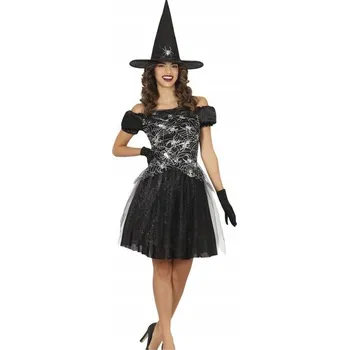 Karnevalový kostým KOSTÝM ČARODĚJNICE ŠATY PLUS KLOBOUK L