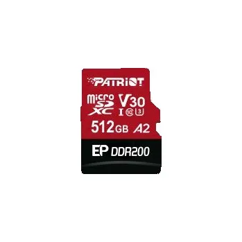 Paměťová karta Patriot EP DDR200 + čtečka/Micro SDXC/512GB/UHS-I U3 / Class 10