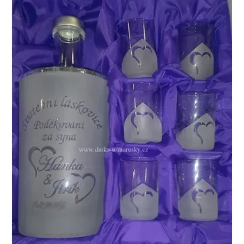 Svatební dekorace Svatební souprava 6+1 - Svatební Láskovice - Poděkování za syna