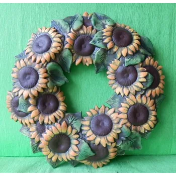Zahradní dekorace Slunečnicový věnec - P