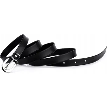 Opasek Pásek klasický pásek černý matný 1,5 cm