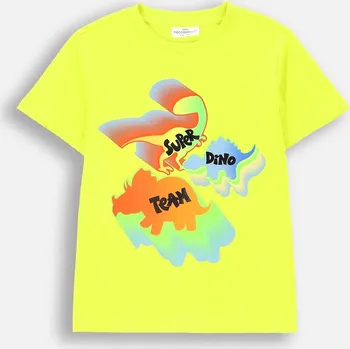 Chlapecké tričko Coccodrillo dětské tričko zelené bavlna velikost 122