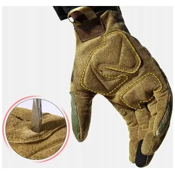 Rukavice Taktické rukavice hnědé L (velikost L)