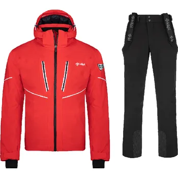 Pánský lyžařský komplet Tonn RED 7XL + Rhea BLK 7XL