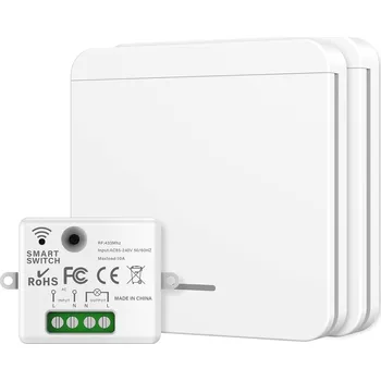 vypínač Bezdrátový vypínač světla bez baterií, 1 ks vysílač + přijímač