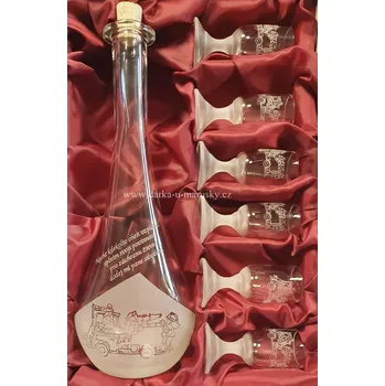 Pískovaná sada 6+1 - Hasičské auto H)