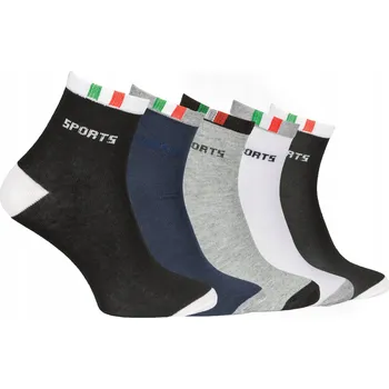 5x PÁNSKÉ sportovní BAVLNĚNÉ PONOŽKY 40-43 !