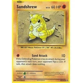 Sběratelská karetní hra Pokémon EVO 054/108 Sandshrew - Evolutions Stav: Excellent, Verze: NORMAL