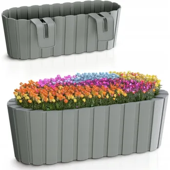 Květináč Šedý plast Květináč Prosperplast 38,3 cm x 21,2 x 13 cm