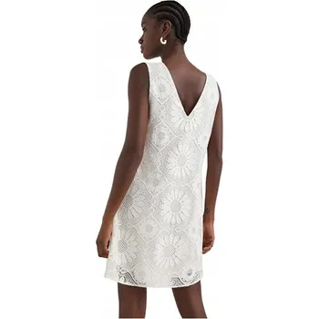 Dámské šaty Desigual šaty krajkové mini velikost M