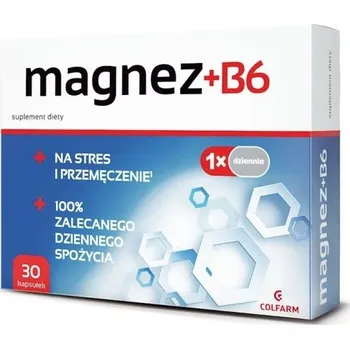 Doplněk stravy Colfarm Hořčík + B6 30 kapslí