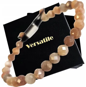 Náramek Krásný NASTAVITELNÝ náramek s PŘÍRODNÍM SLUNEČNÍM KAMENEM NEJVYŠŠÍ KVALITA