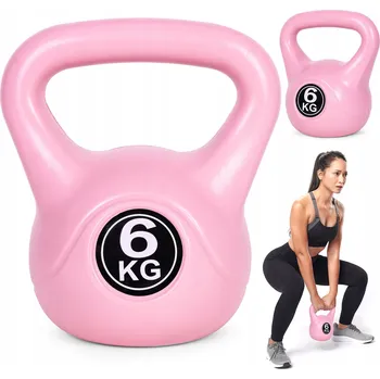 Kettlebell ModernHome 6 kg růžový (růžová)