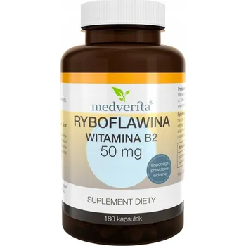 Doplněk stravy Medverita Riboflavin Vitamin B2 50 mg 180 kapslí