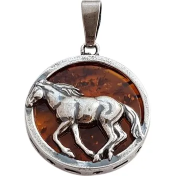 Přívěsek Jantarový přívěsek kůň
