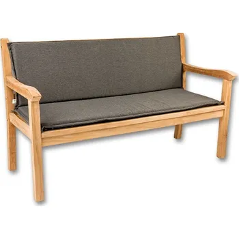 Podsedák Potah na lavici Grafit 49x140+44x140x4 cm