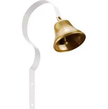 Vánoční dekorace TopTechnology Retro Vánoční Kovový Zvonček pro Školení Psů a Dekoraci Domova (Bílý)