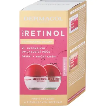 Pleťový krém Dermacol Duopack Bio Retinol Denní a noční krém 2× 50 ml + dárek Matrix Food For Soft Hydratačný kondicionér 50ml zdarma