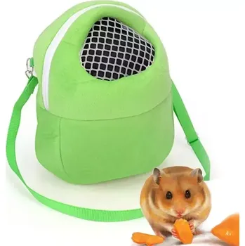 TopTechnology Pet Bag Malý přenosný vak na křečka, Pure Color, Velikost: S (Zelený)