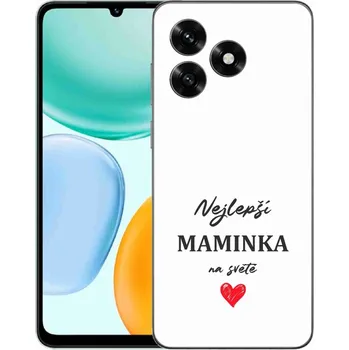 Pouzdro na mobilní telefon Gelový kryt mmCase na Honor X5c Plus - nejlepší maminka 1 bílé pozadí