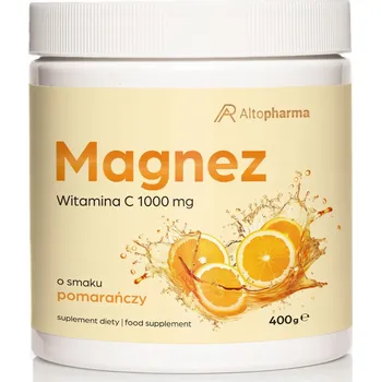 HOŘČÍK v prášku Pomeranč 400g VITAMÍN C Stres Únava Citrát