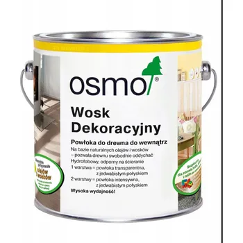 Olej na dřevo Osmo 3186 dekorativní Vosk matný bílý 2,5 l