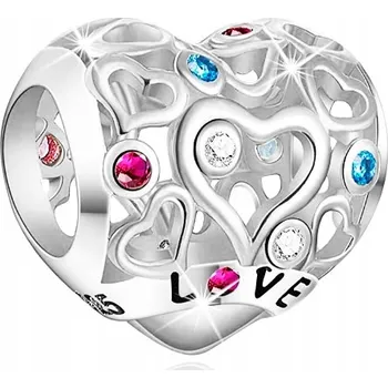 Přívěsek Přívěsek CHARMS SRDCE LÁSKA KORÁLEK