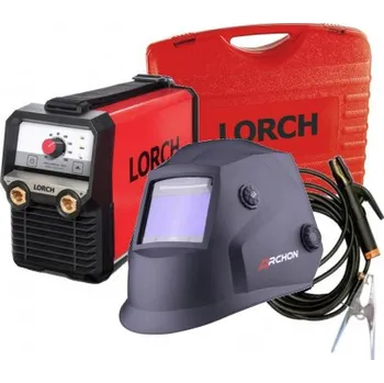 Svářečka Svařovací set svářečka MicorStick 160 Lorch BasicPlus + svařovací kabely, kukla a kufr