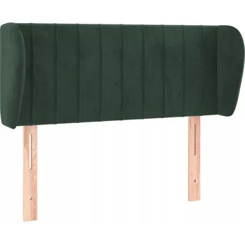 Čelo postele ušák samet tmavě zelené 103x23x78/88 cm