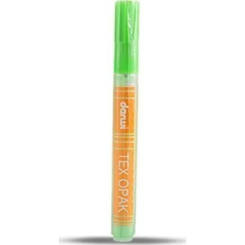 Speciální výtvarná barva DARWI TEX OPAK fixa na textil - Světle zelená 6 ml