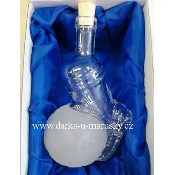 Gymnastický míč Pískovaná láhev na slivovici / Kopačka a míč