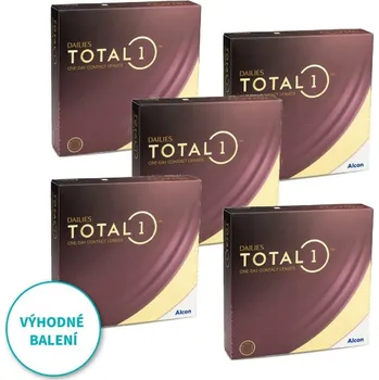 Kontaktní čočky Jednodenní čočky Alcon Dailies Total1 (90 čoček) výhodné balení 5 kusů