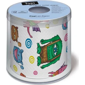 Toaletní papíry Toaletní papír s potiskem - Monster- 200 útržků