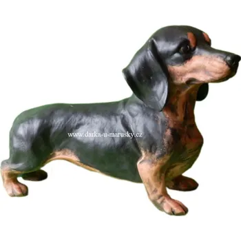 Zahradní dekorace Pes MAXI JEZEVČÍK - barevný