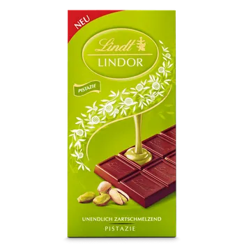 Cukrovinka LINDT Lindor čokoláda mléčná Pistacie 100g