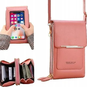 Kabelka IMITI kabelka psaníčko 1 eko kůže růžová