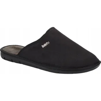 Dámské pantofle PAPUČE KOŽENÉ NAZOUVÁKY INBLU ČERNÉ 91-2H 41