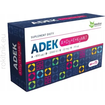 EkaMedica ADEK A+D3+E+K2Mk7, 60 kapslí