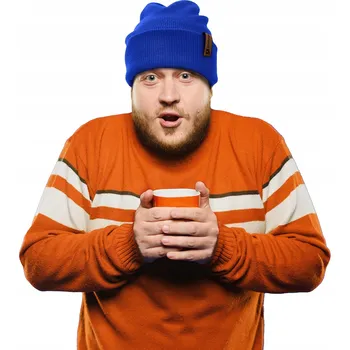 Čepice Challenge Zimní čepice beanie modrá, univerzální velikost