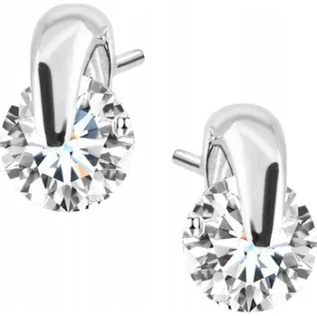 Náušnice Stříbrné náušnice se zirkony ryzost 925