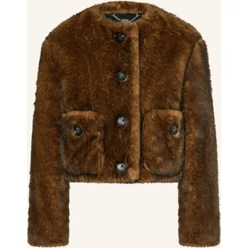 Dámský blejzr Marc Jacobs Dámská Bunda Z Umělé Kožešiny, hnědá, 36