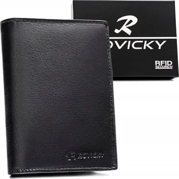 Peněženka Rovicky pánská peněženka z pravé kůže černá - muž