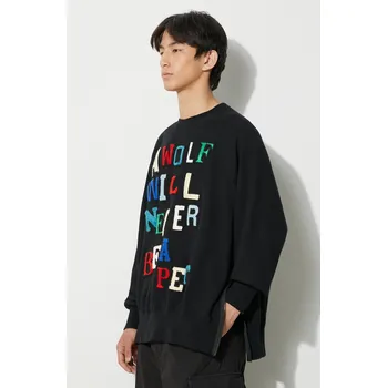 Pánská mikina Bavlněná mikina Undercover Sweatshirt pánská, černá barva, vzorovaná, UC2C4811.2, M, 99X