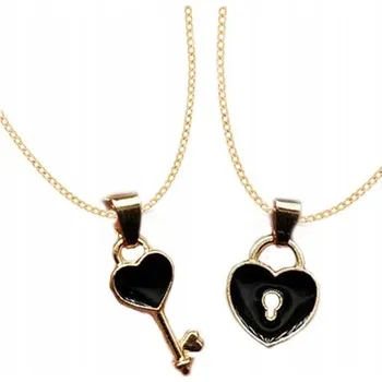 Náhrdelník NÁHRDELNÍK PŘÁTELSTVÍ best friends SRDCE KLÍČEK x2