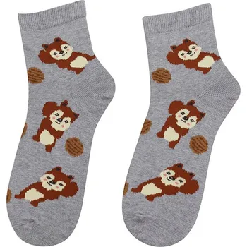 Dívčí ponožky WOLA VEVERKY šedé Velikost: 36-38