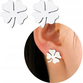 Náušnice Postříbřené 18K stříbrné náušnice z chirurgické oceli 316L